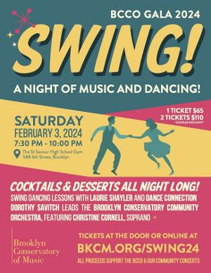The Brooklyn Conservatory Community Orchestra to Present BCCO Gala: SWING! Image