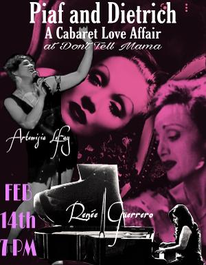 PIAF & DIETRICH: A CABARET LOVE AFFAIR Announced at Don't Tell Mama Image