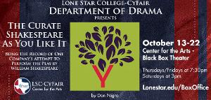Shakespeare's Comedy AS YOU LIKE IT is Coming to the Lone Star College-CyFair This Month Image