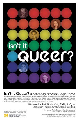 ISN'T IT QUEER? New Song Cycle To Premiere In Michigan This Month Image