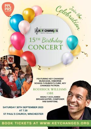 Key Changes Music Therapy to Celebrate 15th Year Anniversary with Special Guest Performer Roderick Williams OBE 