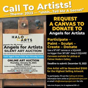 Submit Your Artwork to the Halo Arts Project Annual Fundraiser and Artist Showcase  Image