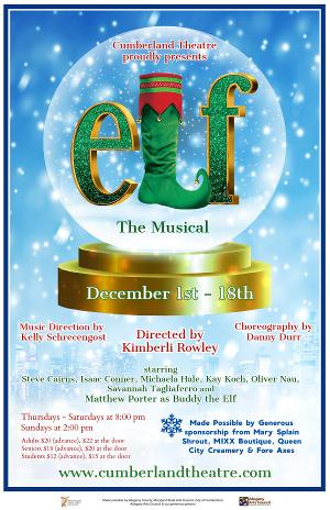 ELF THE MUSICAL to Close Out Cumberland Theatre's 34th Season 