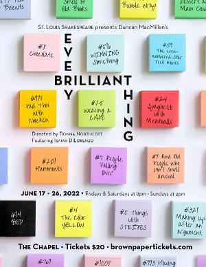 St. Louis Shakespeare Presents EVERY BRILLIANT THING 