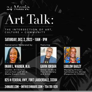 24 Marie Fine Art Gallery Presents Art + Community Talk: The Intersection Of Art, Culture + Community  Image