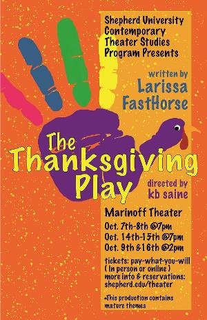 THE THANKSGIVING PLAY To Be Presented At Shepherd University 