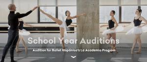 Ballet Hispánico School Of Dance Announces Pre-Professional Program Auditions For 2022-23 School Year 