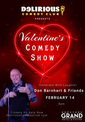 Celebrate Valentine's Day With The Gift Of Laughter At Delirious Comedy Club In Las Vegas  Image