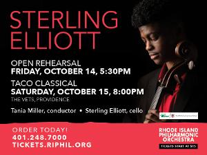 The Rhode Island Philharmonic Orchestra to Present Sterling Elliott in TACO Classical Series Opening Night Concert 