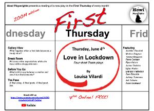 Howl Playwrights To Showcase Louisa Vilardi's Zoom Plays: LOVE IN LOCKDOWN 