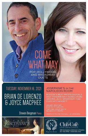 Brian De Lorenzo & Joyce MacPhee Star In COME WHAT MAY: Pop, Hollywood, and Broadway Duets  Image