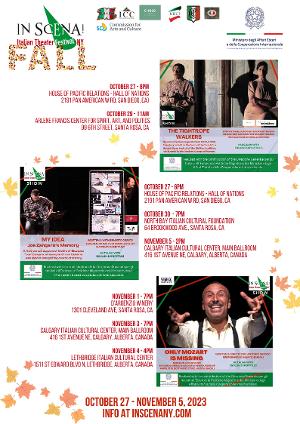 In Scena! 2023 Italian Theater Festival Fall Edition to Begin This Month Image
