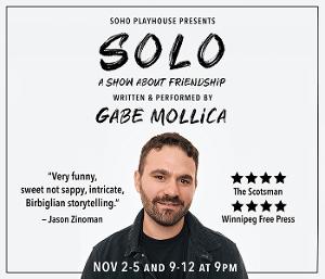 Comedian Gabe Mollica's SOLO to Make Off-Broadway Debut at Soho Playhouse in November 