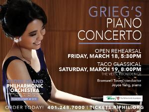 RI Philharmonic to Present Grieg Piano Concerto  Image