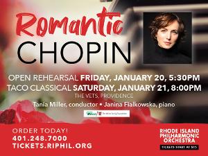 The Rhode Island Philharmonic Orchestra to Present ROMANTIC CHOPIN in January 