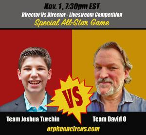 Orphean Circus Presents DIRECTOR VS DIRECTOR: A New, Livestreaming, Interactive Game Show 