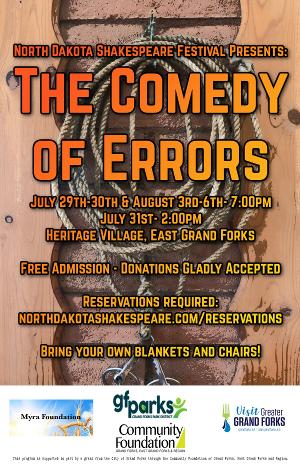 North Dakota Shakespeare Festival Present Site-Specific THE COMEDY OF ERRORS Image