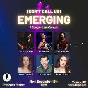 DON'T CALL US EMERGING: A SONGWRITERS CONCERT is Coming to the Kraine Theatre in December  Image