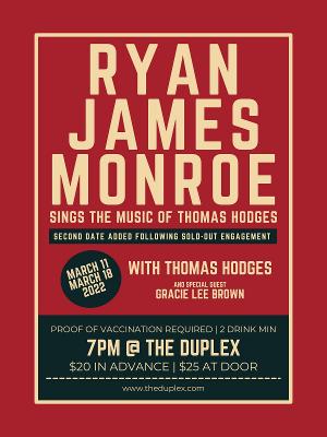 Ryan James Monroe adds Second Performance Date After Debut Solo Show Sold Out At THE DUPLEX Image