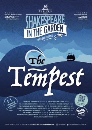 Open Bar Presents THE TEMPEST In Fuller's Pub Gardens 