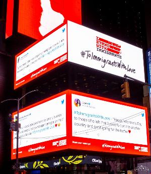 'To Immigrants With Love' Campaign Celebrates In Cities Across The U.S. Image