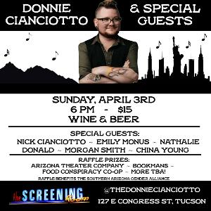 Donnie Cianciotto Announces Concert at The Screening Room 