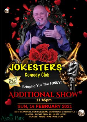 Jokesters Comedy Club Las Vegas Adds Additional Shows For Valentine's Day Image