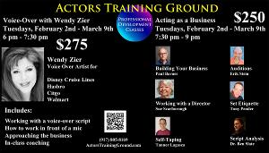 Actors Training Ground Announces Voice-Over And Acting As A Business Master Classes  Image