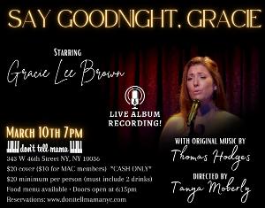 Gracie Lee Brown Records Live Album Of Thomas Hodges Original Music At Don't Tell Mama  Image