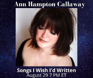 Ann Hampton Callaway to Present Live Stream This Sunday Image