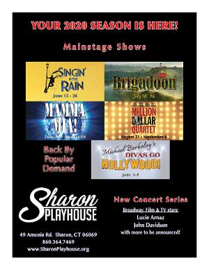 Sharon Playhouse Has Announced its 2020 Season Image