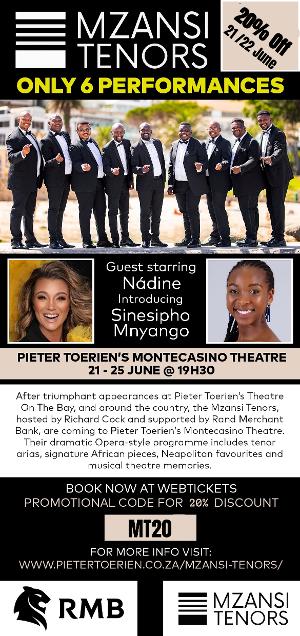 Mzanzi Tenors Come to Gauteng With Signature Afro-opera Image