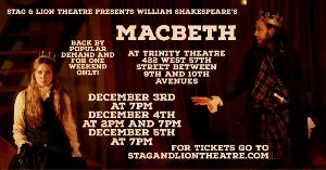 Stag & Lion's MACBETH Extension Opens Tonight 