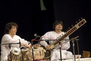 World Music Institute Presents Zakir Hussain With Niladri Kumar  Image