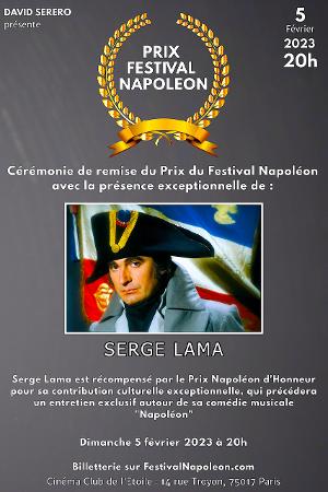 Serge Lama Receives The Festival Napoleon Honorary Award For His Musical NAPOLEON 