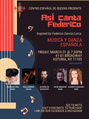 ASÍ CANTA FEDERICO Announced At Centro Español de Queens This March Image