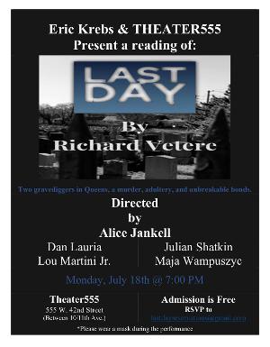Dan Lauria to Star in Staged Reading of LAST DAY by Richard Vetere 