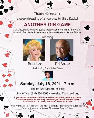 Ed Asner And Ruta Lee to Star in ANOTHER GIN GAME at Theatre 40 in July 