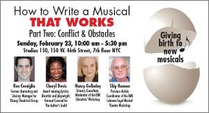 Theater Resources Unlimited Will Present Workshop 'How To Write A Musical That Works Part Two: Conflicts & Obstacles' Image