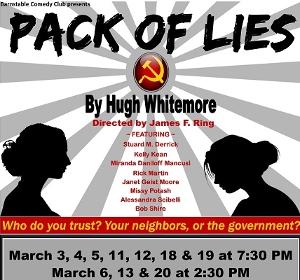 Hugh Whitemore's PACK OF LIES to Open at Barnstable Comedy Club 