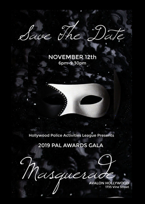 Hollywood PAL Announces Masquerade and Awards Gala  Image