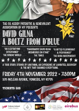 David Gilna's A BOLT FROM D'BLUE To Return At The Co. Kerry P&B Association Of NY  Image