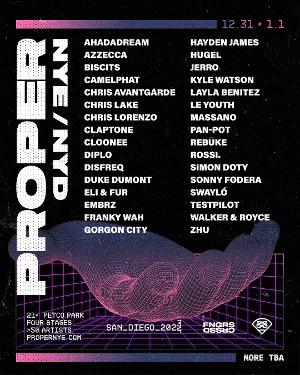 FNGRS CRSSD Reveals PROPER NYE/NYD Lineup Featuring Chris Lake, ZHU, Diplo, and More 
