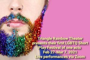 Triangle Rainbow Theater's LGBTQ Short Play Festival Presents Live Performances On Zoom Image