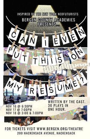 BCA to Present Original Fall Play CAN I EVEN PUT THIS ON MY RESUME? This Month  Image