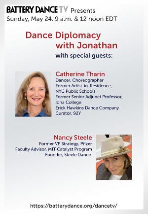 Battery Dance TV Dance Diplomacy With Jonathan With Nancy Steele And Catherine Tharin Image