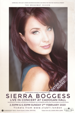 Sierra Boggess Adds Additional Concert in London 