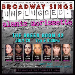 Antonio Cipriano, Mary Kate Morrissey, Renee Rapp And More Set For BROADWAY SINGS ALANIS: UNPLUGGED 
