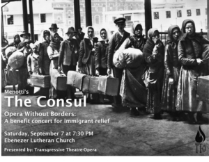 Transgressive Theatre-Opera Hosts Benefit Concert For Immigrant Relief Image