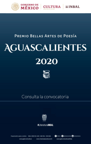 Se Convoca A Participar En El Premio Bellas Artes De Poesía Aguascalientes 2020 Image